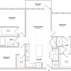 Floor plan: 3 Bed/2 Bath-C2