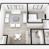 Floor plan: One Bed ~ One Bath