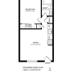 Floor plan: 1 Bedroom