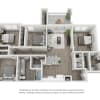 Floor plan: 4 Bedroom