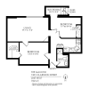 Floor plan: 2 Bedroom