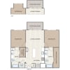 Floor plan: Two Bedroom (B2)