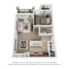 Floor plan: One Bedroom One Bath