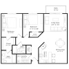 Floor plan: B1R