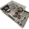 Floor plan: 1 BR Designer Overlook