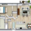 Floor plan: 1x1