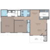 Floor plan: B1p - The Preakness Premium