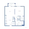 Floor plan: 1x1 A4