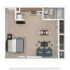 Floor plan: Studio Parkgate
