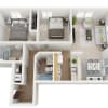 Floor plan: 2 Bed 2 Bath  Venice