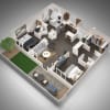 Floor plan: 2 Bed, 2 Bath