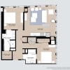 Floor plan: Alcove Two Bedrooms 09 Tiers 1 & 2