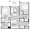 Floor plan: The Horseshoe (2B.1)
