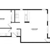 Floor plan: 1 Bed 1 Bath