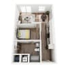 Floor plan: JR 1BR 1