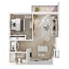 Floor plan: 1 BR - Aspen Overlook