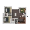 Floor plan: Two Bedroom - Large