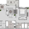 Floor plan: B4-2x2D
