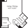 Floor plan: Vienna Studio