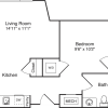 Floor plan: The Flats Studio E
