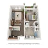 Floor plan: One Bedroom A - Phase 1