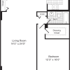 Floor plan: 1 Bedroom Y
