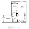 Floor plan: 2 Bedroom, 1 Bath Urban