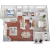 Floor plan: 2x2