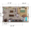 Floor plan: w/o fireplace