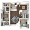 Floor plan: 2X2C