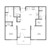 Floor plan: Two Bedroom