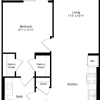 Floor plan: One Bedroom H
