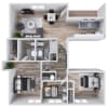 Floor plan: 3x1.5 Standard