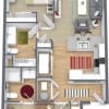 Floor plan: 2 Bedrooms / 2 Bathrooms