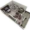 Floor plan: 1 BR Designer Overlook
