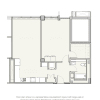 Floor plan: One Bedroom LG Walk-in Closet