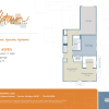 Floor plan: The Aspen - includes a 1 car attached garage