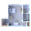 Floor plan: Studio Floor Plan S4 Renovated