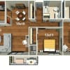 Floor plan: 2 Bed