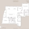Floor plan: Residence B6 with study