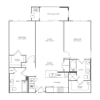 Floor plan: 2 Bed/2 Bath-B3