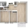 Floor plan: 2 Bedroom Ranch, Cinch