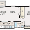 Floor plan: One Bedroom