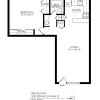 Floor plan: One Bedroom, One Bath