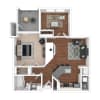 Floor plan: Duke - Renovated