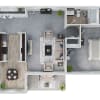 Floor plan: 1 Bedroom 1 Bathroom Second Floor