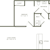 Floor plan: One Bedroom D