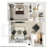 Floor plan: 1 Bedroom 1 Bath