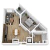 Floor plan: A1D-E