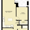Floor plan: 1 Bedroom 1 Bath Den B10